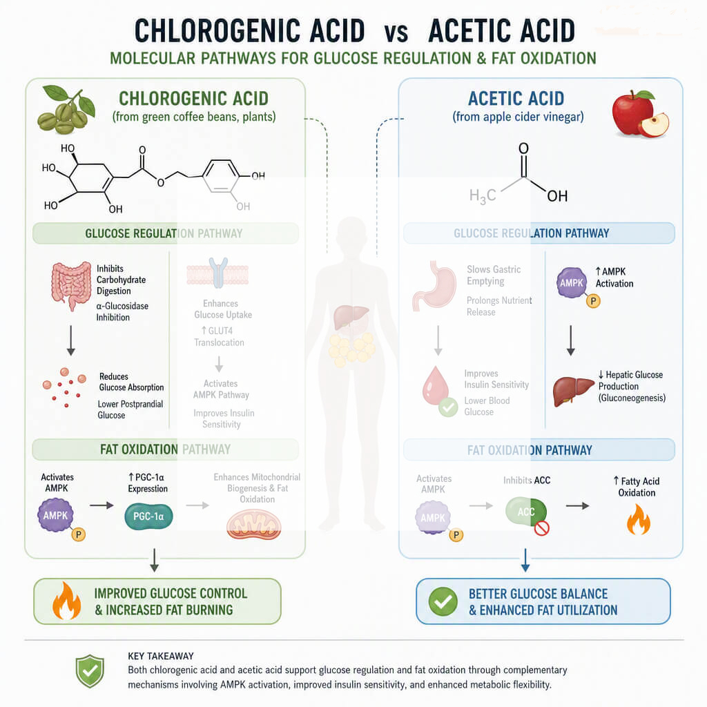 green coffee bean vs acv biochemical mechanisms chart