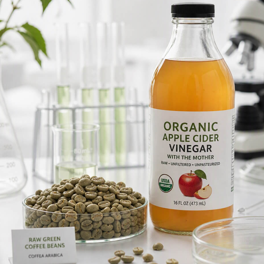 green coffee bean vs acv metabolic research study comparison